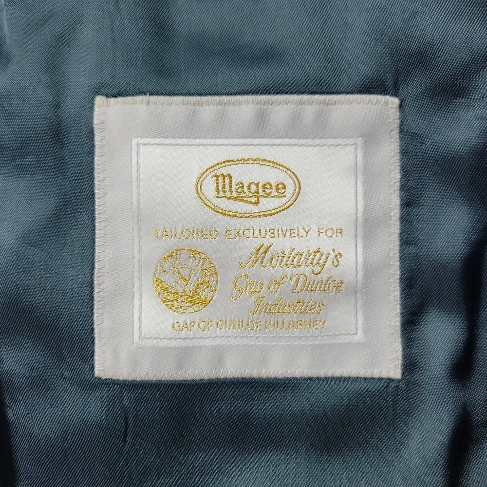 Magee Moriarty's Gap of Dunloe Green Blue Tweed Blazer Sport Coat Jacket 42S